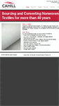 Mobile Screenshot of cahillnonwovens.com